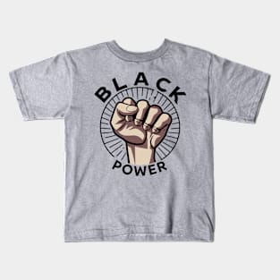 Black Power Fist Kids T-Shirt